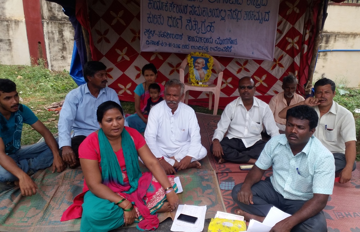 ಅಂಗನವಾಡಿ ಕಾರ್ಯಕರ್ತರ ನೇಮಕಾತಿಯಲ್ಲಿ ಅನ್ಯಾಯ: ಧರಣಿ